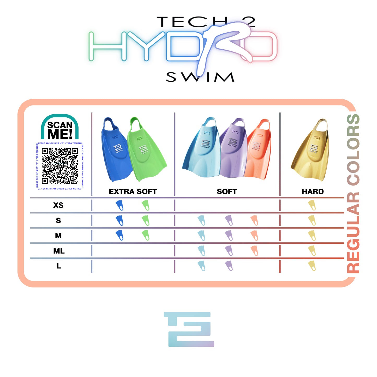ハイドロテック2フィン(エクストラソフト) Hydro Tech2Fin Swim (EXTRA SOFT Type)